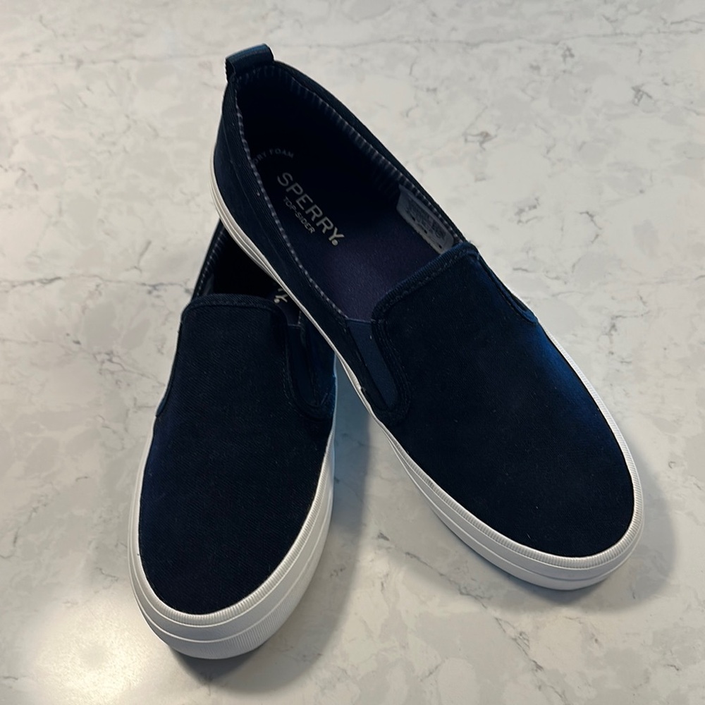 Sperry Navy Blue Bermuda Slip-Ons